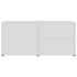 Mueble para TV madera contrachapada blanco 80x34x36