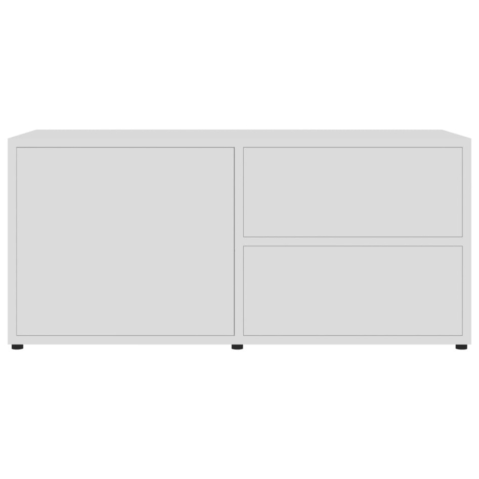 Mueble para TV madera contrachapada blanco 80x34x36