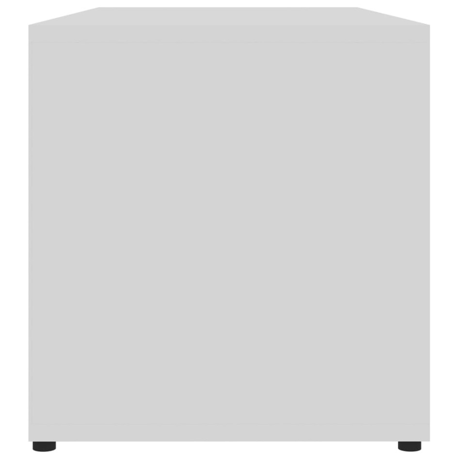 Mueble para TV madera contrachapada blanco 80x34x36