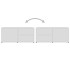 Mueble para TV madera contrachapada blanco 80x34x36