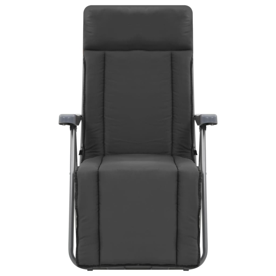 Sillas plegables de jardín con cojín 2 unidades