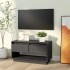 Mueble de TV de madera maciza de pino gris 74x34x40