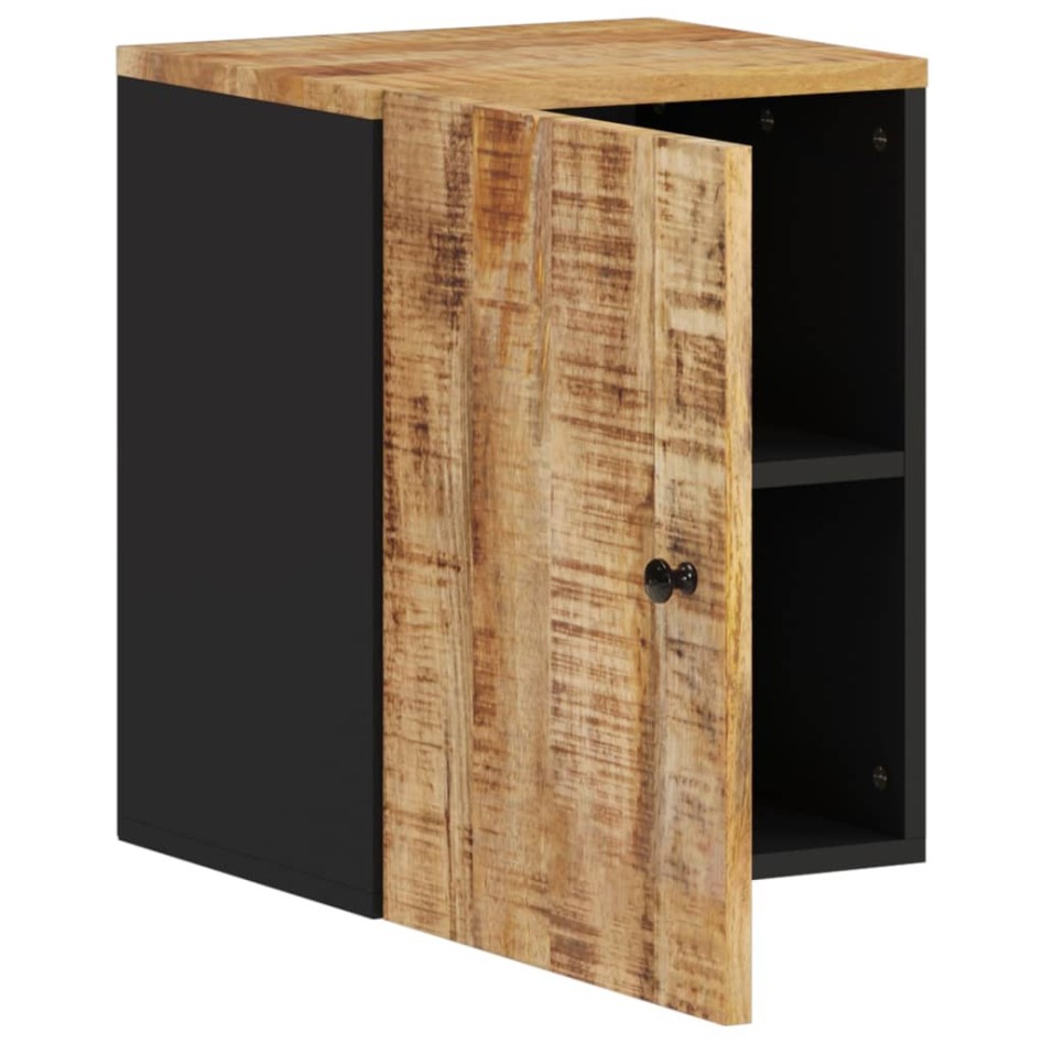 Armario de baño de pared madera maciza de mango 38x33x48