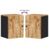 Armario de baño de pared madera maciza de mango 38x33x48