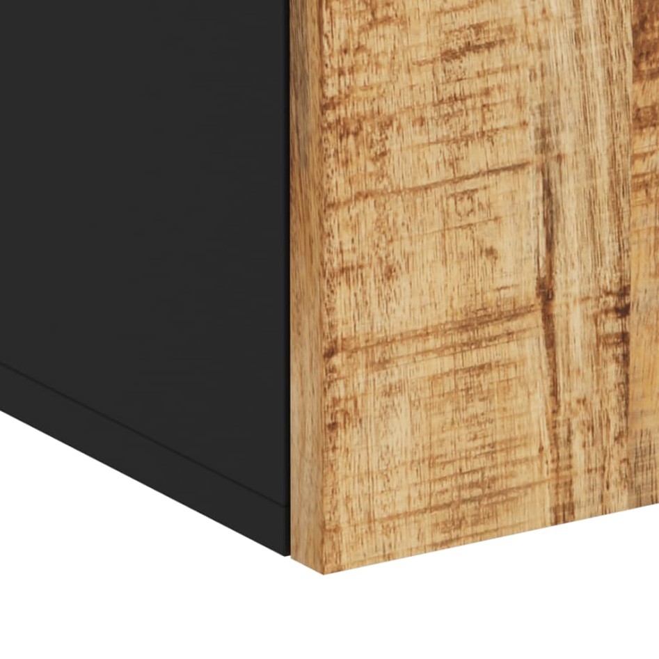 Armario de baño de pared madera maciza de mango 38x33x48