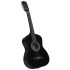 Set de guitarra clásica para principiantes 8 pzas negra 3/4