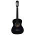 Set de guitarra clásica para principiantes 8 pzas negra 3/4
