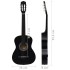 Set de guitarra clásica para principiantes 8 pzas negra 3/4