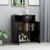Aparador de madera contrachapada negro 60x30x75