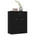 Aparador de madera contrachapada negro 60x30x75