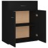 Aparador de madera contrachapada negro 60x30x75