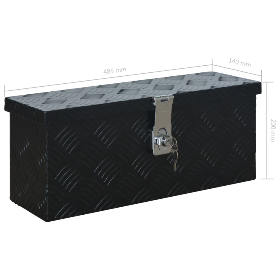 Caja de aluminio 485x140x200 mm