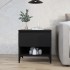 Mesa auxiliar madera contrachapada negro 50x46x50