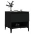 Mesa auxiliar madera contrachapada negro 50x46x50