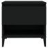Mesa auxiliar madera contrachapada negro 50x46x50