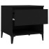 Mesa auxiliar madera contrachapada negro 50x46x50