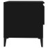 Mesa auxiliar madera contrachapada negro 50x46x50