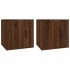 Muebles para TV de pared 2 uds roble marrón 40x34,5x40