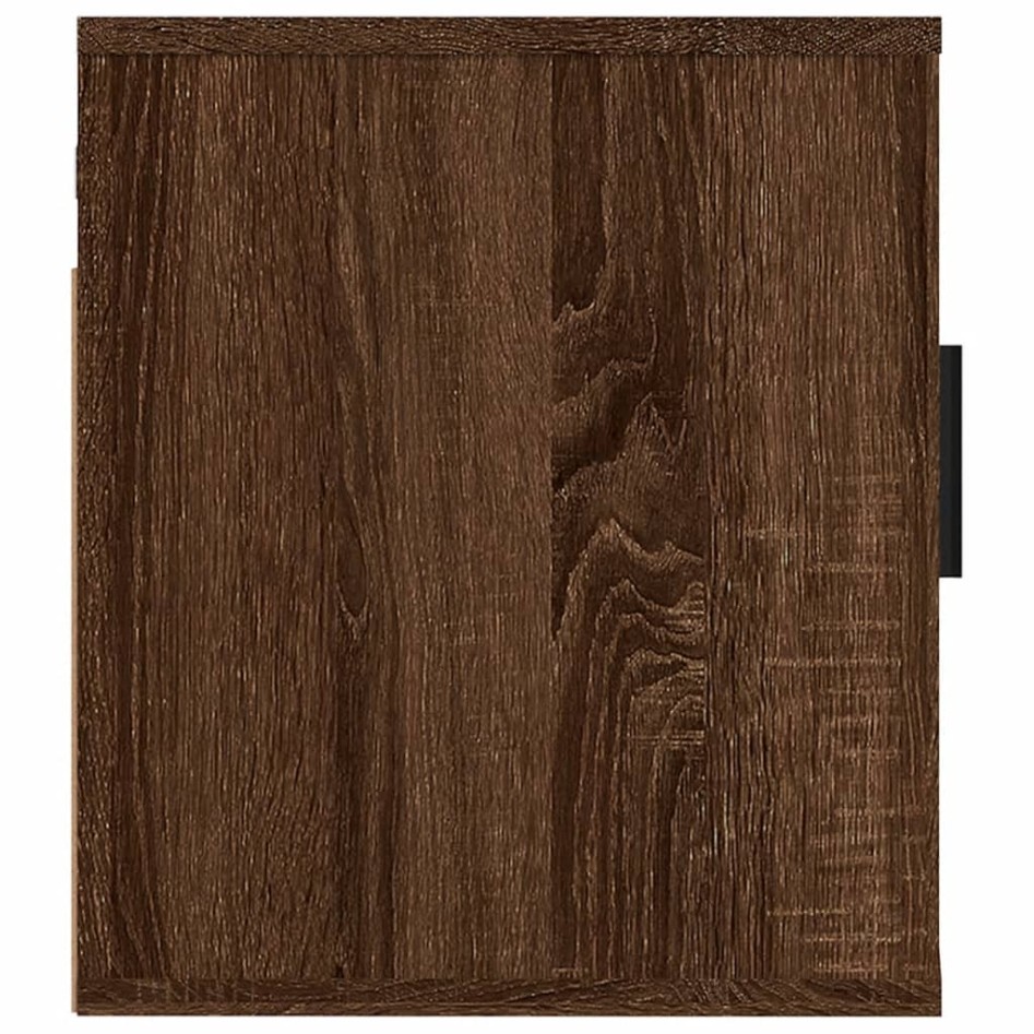 Muebles para TV de pared 2 uds roble marrón 40x34,5x40