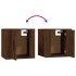 Muebles para TV de pared 2 uds roble marrón 40x34,5x40