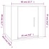 Muebles para TV de pared 2 uds roble marrón 40x34,5x40