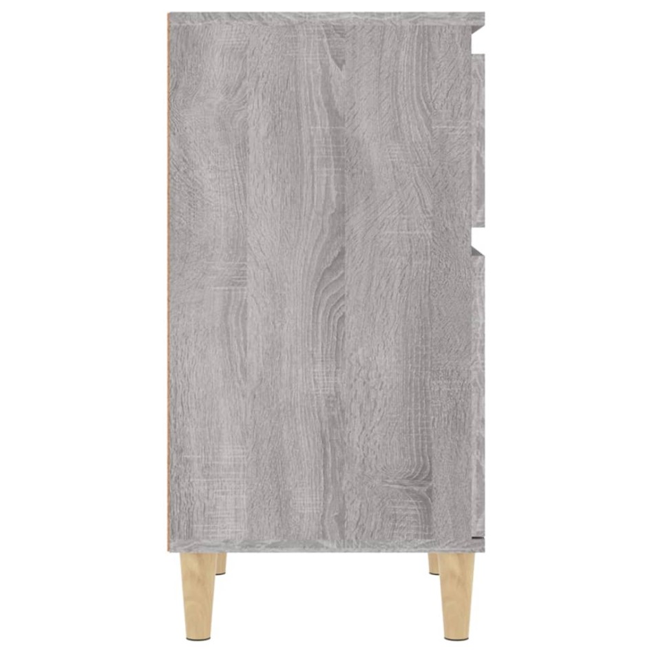 Mesitas de noche 2 uds color gris Sonoma 40x35x70