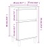 Mesitas de noche 2 uds color gris Sonoma 40x35x70