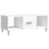 Mesa de centro madera contrachapada blanco 102x50x40