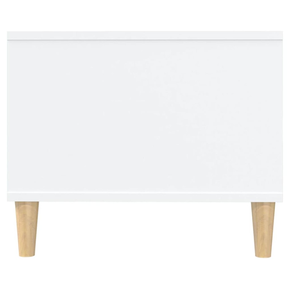 Mesa de centro madera contrachapada blanco 102x50x40