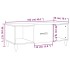 Mesa de centro madera contrachapada blanco 102x50x40