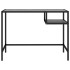 Escritorio para ordenador vidrio negro mármol 100x36x74