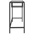 Escritorio para ordenador vidrio negro mármol 100x36x74