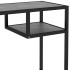Escritorio para ordenador vidrio negro mármol 100x36x74
