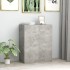 Aparador de madera contrachapada gris hormigón 60x30x75