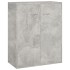 Aparador de madera contrachapada gris hormigón 60x30x75