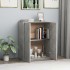 Aparador de madera contrachapada gris hormigón 60x30x75