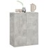 Aparador de madera contrachapada gris hormigón 60x30x75