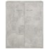 Aparador de madera contrachapada gris hormigón 60x30x75