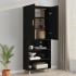 Armario de pared colgante negro 69,5x34x90