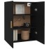 Armario de pared colgante negro 69,5x34x90