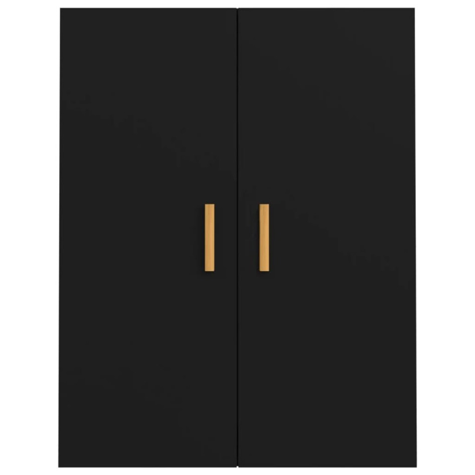 Armario de pared colgante negro 69,5x34x90