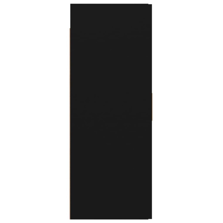 Armario de pared colgante negro 69,5x34x90