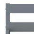 Estructura de cama sin colchón madera de pino gris 100x200
