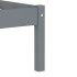 Estructura de cama sin colchón madera de pino gris 100x200