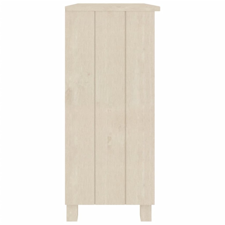 Aparador HAMAR madera de pino maciza marrón miel 85x35x80