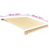 Toldo de lona naranja y blanco 500x300