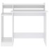 Escritorio con luz LED madera contrachapada blanco 97x45x90