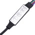Escritorio con luz LED madera contrachapada blanco 97x45x90