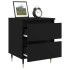 Mesitas de noche 2 uds madera de ingeniería negro 40x35x50