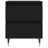 Mesitas de noche 2 uds madera de ingeniería negro 40x35x50